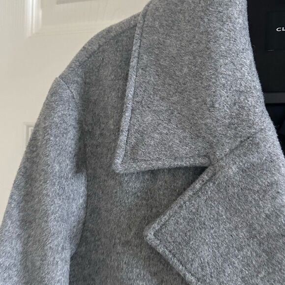 Club Monaco Relaxed Grey Pea Coat - Picture 12 of 14
